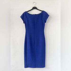 Zara Midi Dress with Cap Sleeves - Royal Blue